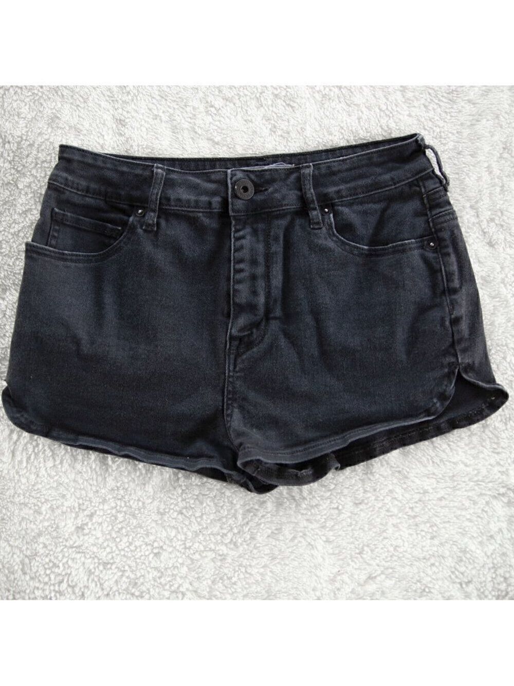 𝅺Bullhead Denim Super High Rise Black Jean Shorts